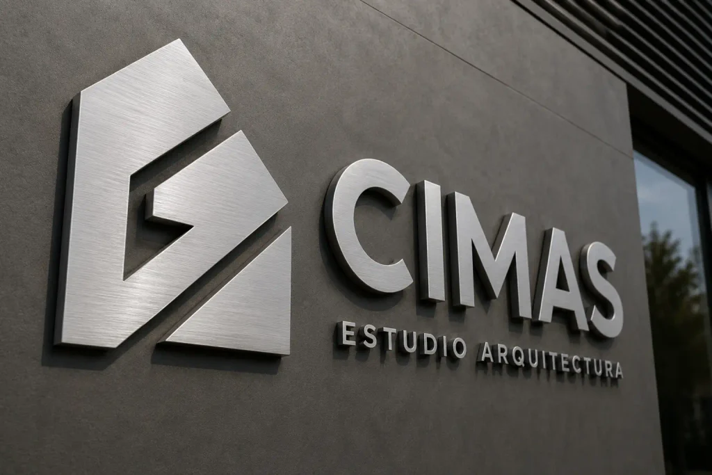 Letras corporeas personalizadas aluminio cepillado de alta calidad